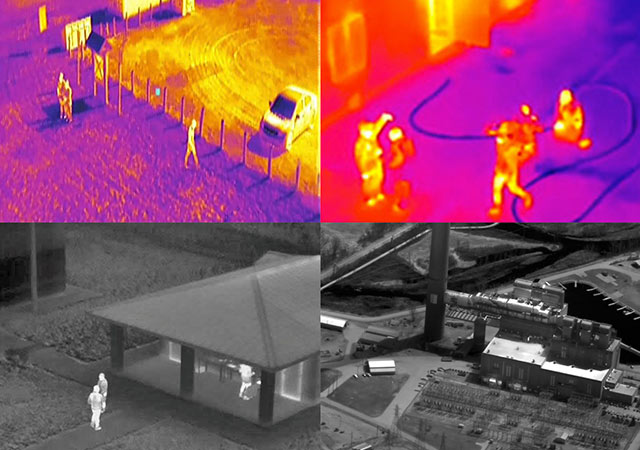Application of infrared thermal imaging cameras in police equipment