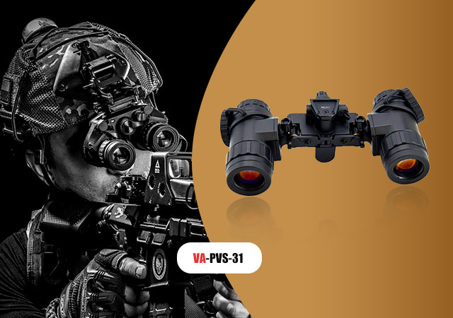 The VA-PVS-31 is one of the most  light weight night vision binocular on the market